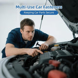 Darrahopens Auto Accessories > Auto Accessories Others > Automotive Repair & Speciality Tools 150 Pcs Nylon Universal Cable Buckle for Car - Self-Locking & Easy Installation Zipper Clamp Pin & Button Design - UV Resistant Zipper Tie Tie for Quick and Easy Car Everyday Repair