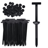 Darrahopens Auto Accessories > Auto Accessories Others > Automotive Repair & Speciality Tools 150 Pcs Nylon Universal Cable Buckle for Car - Self-Locking & Easy Installation Zipper Clamp Pin & Button Design - UV Resistant Zipper Tie Tie for Quick and Easy Car Everyday Repair