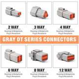 Darrahopens Auto Accessories > Auto Accessories Others > Automotive Repair & Speciality Tools 188pcs Deutsch DT Series Connector Assortment 2/3/4/6/8/12 pin 2 Pair each
