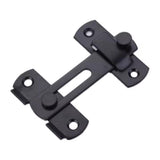 Darrahopens Auto Accessories > Auto Accessories Others > Automotive Repair & Speciality Tools 2 Sets 90 Degree Sliding Door Latch Lock Catch Kit for Home Use - Flat-Black-L