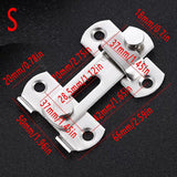 Darrahopens Auto Accessories > Auto Accessories Others > Automotive Repair & Speciality Tools 2 Sets 90 Degree Sliding Door Latch Lock Catch Kit for Home Use - Right-Angle-Black-S