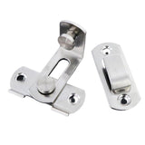 Darrahopens Auto Accessories > Auto Accessories Others > Automotive Repair & Speciality Tools 2 Sets 90 Degree Sliding Door Latch Lock Catch Kit for Home Use - Right-Angle-Silver-L