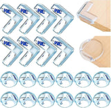 Darrahopens Auto Accessories > Auto Accessories Others > Automotive Repair & Speciality Tools 20pcs Table Corner Protectors - Clear Shockproof Babies Furniture Edge Guards for Home security