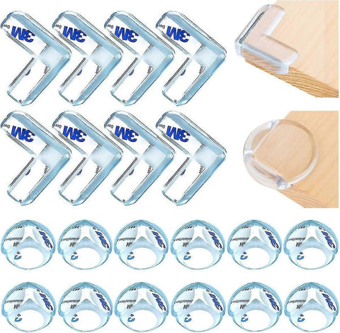 Darrahopens Auto Accessories > Auto Accessories Others > Automotive Repair & Speciality Tools 20pcs Table Corner Protectors - Clear Shockproof Babies Furniture Edge Guards for Home security