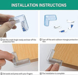 Darrahopens Auto Accessories > Auto Accessories Others > Automotive Repair & Speciality Tools 20pcs Table Corner Protectors - Clear Shockproof Babies Furniture Edge Guards for Home security