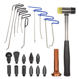Darrahopens Auto Accessories > Auto Accessories Others > Automotive Repair & Speciality Tools 23pcs PDR Tools Push Rods Spring Stainless Steel Dent Repair Kit Dent Removal Rods Set for Car Minor Dents Remover Puller Hail Damage Door Dings