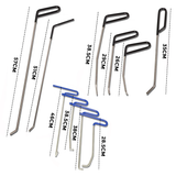 Darrahopens Auto Accessories > Auto Accessories Others > Automotive Repair & Speciality Tools 23pcs PDR Tools Push Rods Spring Stainless Steel Dent Repair Kit Dent Removal Rods Set for Car Minor Dents Remover Puller Hail Damage Door Dings