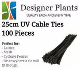 Darrahopens Auto Accessories > Auto Accessories Others > Automotive Repair & Speciality Tools 25cm UV Cable ties (wire, mesh or surfaces with holes) - 100 Pack