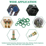 Darrahopens Auto Accessories > Auto Accessories Others > Automotive Repair & Speciality Tools 270pcs Automotive Air Conditioning Green Rubber Ring Seal Repair Box Set Seals