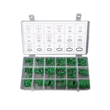 Darrahopens Auto Accessories > Auto Accessories Others > Automotive Repair & Speciality Tools 270pcs Automotive Air Conditioning Green Rubber Ring Seal Repair Box Set Seals