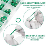 Darrahopens Auto Accessories > Auto Accessories Others > Automotive Repair & Speciality Tools 270pcs Automotive Air Conditioning Green Rubber Ring Seal Repair Box Set Seals