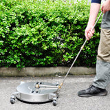 Darrahopens Auto Accessories > Auto Accessories Others > Automotive Repair & Speciality Tools 2In1 Surface Cleaner 16.5Inch Undercarriage Washer Pressure Washer Max 4000PSI 1/4 Quick Connector with Universal Wheels and Wands for Car Ground Cleaning