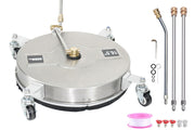 Darrahopens Auto Accessories > Auto Accessories Others > Automotive Repair & Speciality Tools 2In1 Surface Cleaner 16.5Inch Undercarriage Washer Pressure Washer Max 4000PSI 1/4 Quick Connector with Universal Wheels and Wands for Car Ground Cleaning