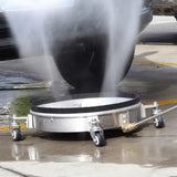Darrahopens Auto Accessories > Auto Accessories Others > Automotive Repair & Speciality Tools 2In1 Surface Cleaner 16.5Inch Undercarriage Washer Pressure Washer Max 4000PSI 1/4 Quick Connector with Universal Wheels and Wands for Car Ground Cleaning