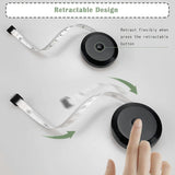 Darrahopens Auto Accessories > Auto Accessories Others > Automotive Repair & Speciality Tools 2pcs Fabric Tape Measure Retractable Body Measuring Tape Soft Sewing Tool