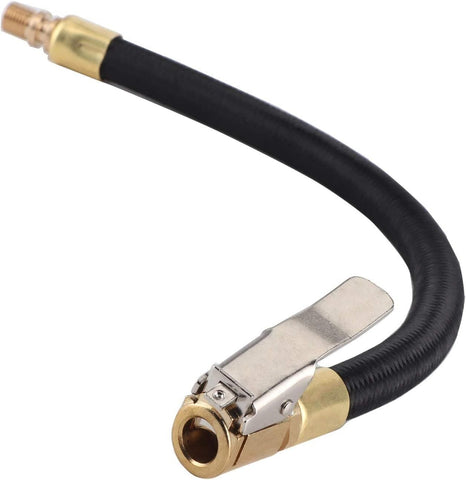 Darrahopens Auto Accessories > Auto Accessories Others > Automotive Repair & Speciality Tools 2PCS Tire Inflator Extension Hose with Quick Connect Chuck, Universal Air Pump Adapter for Car, Motorcycle, Bicycle, Heavy-Duty Nylon & Copper (Black)