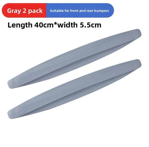 Darrahopens Auto Accessories > Auto Accessories Others > Automotive Repair & Speciality Tools 3-PCS Grey Universal Car Bumper Protector Strips - Carbon Fiber Look Anti-Scratch Guards (2-Pack)