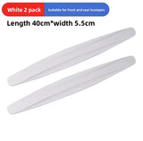 Darrahopens Auto Accessories > Auto Accessories Others > Automotive Repair & Speciality Tools 3-PCS White Universal Car Bumper Protector Strips - Carbon Fiber Look Anti-Scratch Guards (2-Pack)