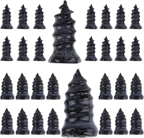 Darrahopens Auto Accessories > Auto Accessories Others > Automotive Repair & Speciality Tools 30 PCS Tire Repair Screws, Vacuum Tire Plug Kit Spiral Rubber Nails, Tire Plug Screw Type Quick Tool Spin Tire Plug, Car, Truck, Motorcycle Tire Puncture Repair