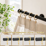 Darrahopens Auto Accessories > Auto Accessories Others > Automotive Repair & Speciality Tools 36 Pack 1.65 inch Curtain Ring with Clips, Smooth Quiet Plastic Insert 2.08 inch Diameter Brushed Gold In Australia - Darrahopens
