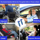 Darrahopens Auto Accessories > Auto Accessories Others > Automotive Repair & Speciality Tools 4 in 1 Car Door Handle for Elderly - Car Handle Assist with Window Breaker & Seat Belt Cutter - Portable Vehicle Support Handle   (2 Pack Blue)