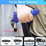 Darrahopens Auto Accessories > Auto Accessories Others > Automotive Repair & Speciality Tools 4 in 1 Car Door Handle for Elderly - Car Handle Assist with Window Breaker & Seat Belt Cutter - Portable Vehicle Support Handle   (2 Pack Blue)