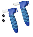 Darrahopens Auto Accessories > Auto Accessories Others > Automotive Repair & Speciality Tools 4 in 1 Car Door Handle for Elderly - Car Handle Assist with Window Breaker & Seat Belt Cutter - Portable Vehicle Support Handle   (2 Pack Blue)
