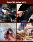 Darrahopens Auto Accessories > Auto Accessories Others > Automotive Repair & Speciality Tools 4-Piece Hook & Paddle Set, Precision Auto Paddle Tool & O-Ring Paddle Set with Comfortable Grip & Anti-Slip Shaft for Oil Seal, Gasket Removal, Electronic Repair
