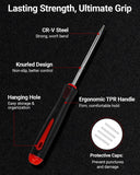 Darrahopens Auto Accessories > Auto Accessories Others > Automotive Repair & Speciality Tools 4-Piece Hook & Paddle Set, Precision Auto Paddle Tool & O-Ring Paddle Set with Comfortable Grip & Anti-Slip Shaft for Oil Seal, Gasket Removal, Electronic Repair