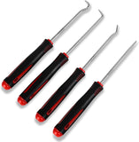 Darrahopens Auto Accessories > Auto Accessories Others > Automotive Repair & Speciality Tools 4-Piece Hook & Paddle Set, Precision Auto Paddle Tool & O-Ring Paddle Set with Comfortable Grip & Anti-Slip Shaft for Oil Seal, Gasket Removal, Electronic Repair