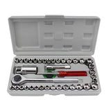 Darrahopens Auto Accessories > Auto Accessories Others > Automotive Repair & Speciality Tools 40pcs Auto Repair Tool Kit Set Car Maintenance Mechanics Garage Hand Tools
