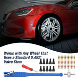 Darrahopens Auto Accessories > Auto Accessories Others > Automotive Repair & Speciality Tools 43Pcs Car Tyre Valve Tool Stem Puller Base Quick Remover Tire Repair Installer