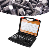 Darrahopens Auto Accessories > Auto Accessories Others > Automotive Repair & Speciality Tools 44PCS Nut and Bolt Thread Checker Aluminum High Accuracy Bolt Nut Identifier Gauge with Storage Box for Imperial and Metric Nuts In Australia - Darrahopens
