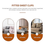 Darrahopens Auto Accessories > Auto Accessories Others > Automotive Repair & Speciality Tools 4PCS Adjustable Bed Sheet Straps, Elastic Corner Clips for Mattress