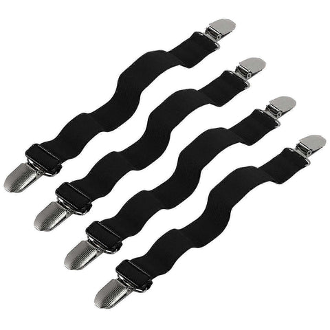 Darrahopens Auto Accessories > Auto Accessories Others > Automotive Repair & Speciality Tools 4PCS Adjustable Bed Sheet Straps, Elastic Corner Clips for Mattress