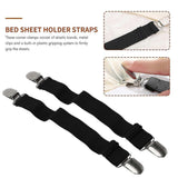 Darrahopens Auto Accessories > Auto Accessories Others > Automotive Repair & Speciality Tools 4PCS Adjustable Bed Sheet Straps, Elastic Corner Clips for Mattress