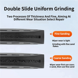 Darrahopens Auto Accessories > Auto Accessories Others > Automotive Repair & Speciality Tools 4PCS Silver Portable Car Windshield Wiper Blade Repair Tool - Triple the Wiper Lifespan – Dual Grit Sanding Restorer and Trimmer for Wiper Rubber Strips