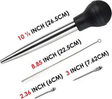 Darrahopens Auto Accessories > Auto Accessories Others > Automotive Repair & Speciality Tools 4pcs Stainless Steel Turkey Baster Syringe for Cooking
