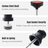Darrahopens Auto Accessories > Auto Accessories Others > Automotive Repair & Speciality Tools 500cc Manual Fluid Extractor Pump – Leak-Free Oil Changer with Dual Rubber Rings, 16-Inch Carbon Steel Shaft, and Two 8-Inch Hoses – Ideal for Brake, Transmission, and Coolant Fluids – Durable Auto Maintenance Tool (Black)