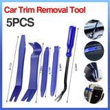 Darrahopens Auto Accessories > Auto Accessories Others > Automotive Repair & Speciality Tools 5Pcs Car Trim Removal Tool Auto Hand Tools Pry Bar Dash Panel Door Interior Kit