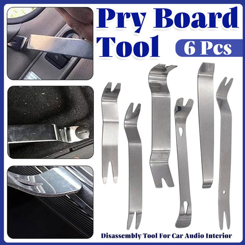 Darrahopens Auto Accessories > Auto Accessories Others > Automotive Repair & Speciality Tools 6pcs Pry Bar Tool Set Metal Dismantling Plate Fastener Remover For Car Repair