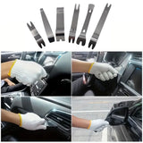 Darrahopens Auto Accessories > Auto Accessories Others > Automotive Repair & Speciality Tools 6pcs Pry Bar Tool Set Metal Dismantling Plate Fastener Remover For Car Repair