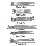 Darrahopens Auto Accessories > Auto Accessories Others > Automotive Repair & Speciality Tools 6pcs Pry Bar Tool Set Metal Dismantling Plate Fastener Remover For Car Repair