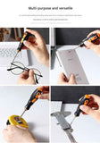 Darrahopens Auto Accessories > Auto Accessories Others > Automotive Repair & Speciality Tools 8-in-1 Black and Orange Multi-Bit Screwdriver Set - Compact Precision Tool Kit with Phillips and Slotted Bits - Ergonomic Handle, Hex Shank Design, Portable Storage Base,Chrome vanadium steel - Ideal for Electronics, PC, Appliances, and DIY Repairs