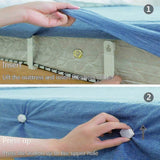 Darrahopens Auto Accessories > Auto Accessories Others > Automotive Repair & Speciality Tools 8PCS Bed Sheet Tensioners, White, Adjustable Corner Clips for Mattress