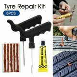 Darrahopens Auto Accessories > Auto Accessories Others > Automotive Repair & Speciality Tools 8Pcs Tyre Repair Kit Tire Puncture Emergency Tool Motorcycle Bike Car Tubeless