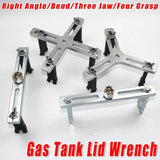 Darrahopens Auto Accessories > Auto Accessories Others > Automotive Repair & Speciality Tools Adjustable Universal Fuel Tank Cover Removal Tool 3 Claws Gasoline Pump Wrench - Four-Grasp