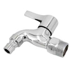 Darrahopens Auto Accessories > Auto Accessories Others > Automotive Repair & Speciality Tools Alloy Outdoor Faucet, Interface Wall-Mounted Faucet, Used for Bathroom Mop Sink, Balcony and Garden（Silver）