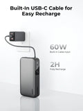 Darrahopens Auto Accessories > Auto Accessories Others > Automotive Repair & Speciality Tools Aukey Spark Sling 20000 Compact Fast Charging Power Bank with Built-in USB-C Cable (PB-Y48)