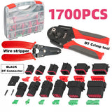 Darrahopens Auto Accessories > Auto Accessories Others > Automotive Repair & Speciality Tools BLACK??1700X Deutsch DT Connector Kit Genuine Deutsch Crimp Tool Auto Marine